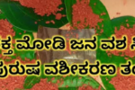 ಬಲಿಷ್ಠ ತಾಂತ್ರಿಕ  ರಕ್ತಮೋಡಿ  ಜನವಶ ಸ್ತ್ರೀ ಪುರುಷ ವಶೀಕರಣ ತಂತ್ರ ಒಳ್ಳೆಯ ಉದ್ದೇಶಕ್ಕಾಗಿ ಮಾಡಿ!