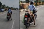 ಪತ್ನಿಯ ಮೃತದೇಹವನ್ನು ಬೈಕ್‌ನಲ್ಲಿ ಸಾಗಿಸಿದ ಪತಿ – ವೀಡಿಯೋ ವೈರಲ್‌