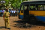 ಸರ್ಕಾರಿ ಬಸ್‌ ಚಕ್ರದಡಿ ನಾಡ ಬಾಂಬ್‌ ಸ್ಫೋಟ: ತಪ್ಪಿದ ಘೋರ ದುರಂತ